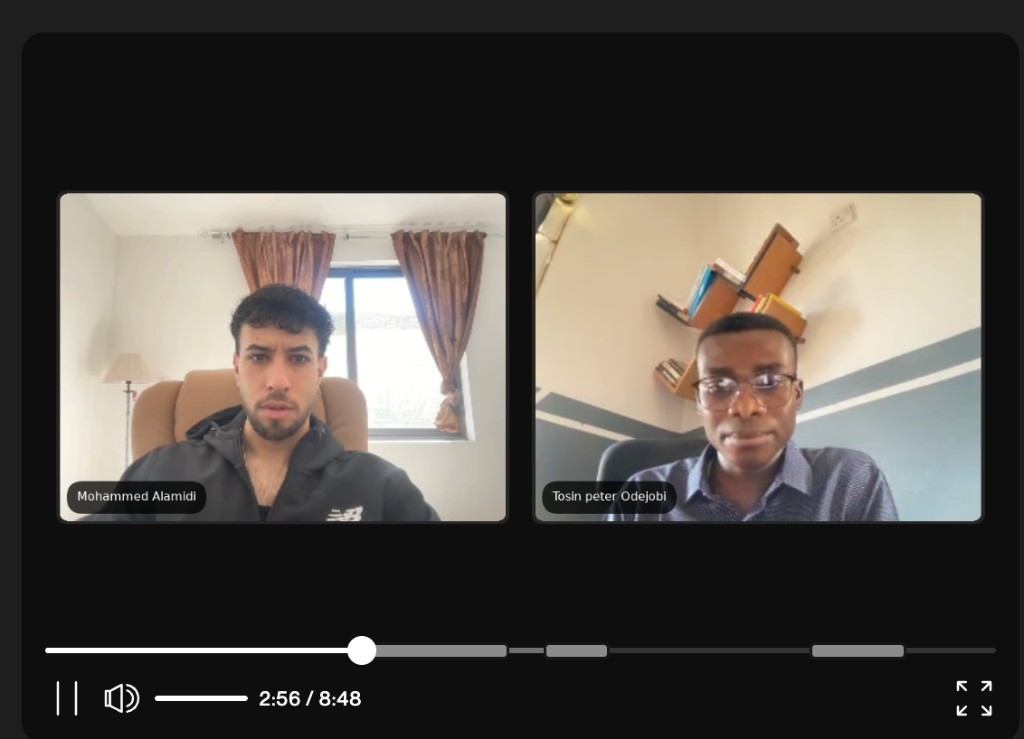 Call with Mohammed Alamidi