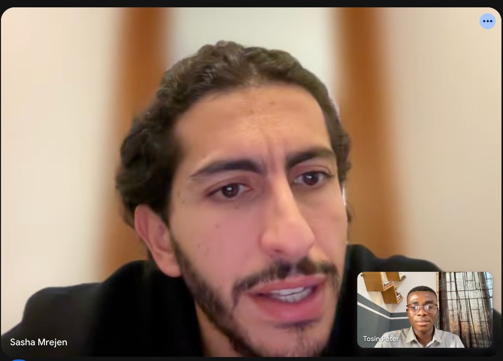 Call with Sasha Mrejen